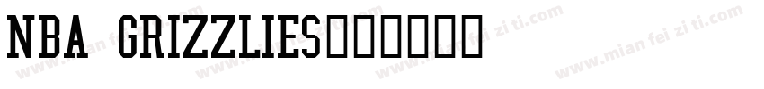 NBA Grizzlies字体转换